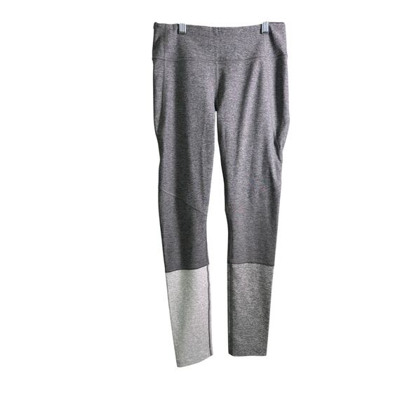 Outdoor Voices 7/8 Dipped Grey Colorblock Leggings - Picture 2 of 5